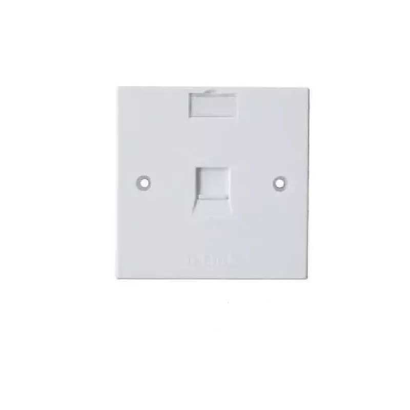 D-Link NFP-0WHI11 Single Face Plate – 86×86mm Square, White Wall Plate (Excluding Keystone Jacks)