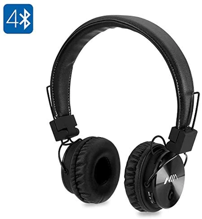 Generic NIA X3 Bluetooth Headphones - 40mm HD Drivers, FM Radio