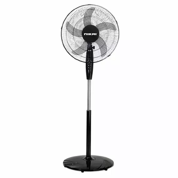 Nikai NPF1631T Stand Fan – 16" Pedestal Fan, 5 Blades, 45W, 3 Speeds, Copper Motor, Wide Oscillation