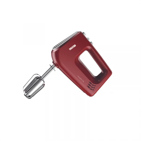 Solstar Hand Mixer 400W 5 Speeds + Turbo Function, Stainless Steel Dough Hook