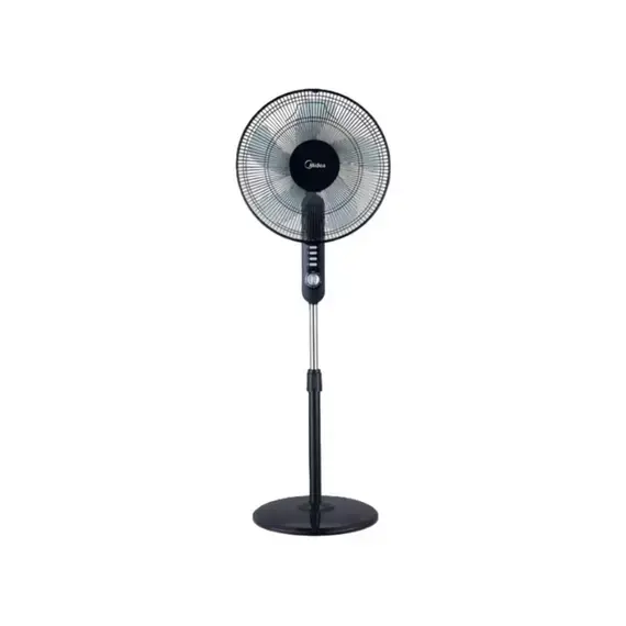 Midea MF-16FS15F Stand Fan – 16" Electric Fan, 50W, 3 Speed, 2-Hour Timer, Powerful Cooling