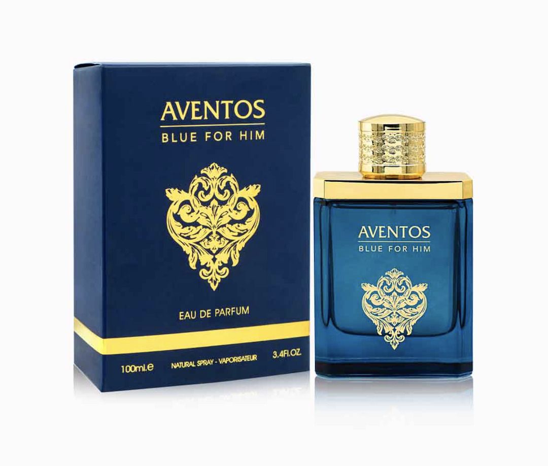 Aventos Blue For Him - Eau De Parfum By Fragranc Word - 100ml - 3.4 Fl Oz - Men