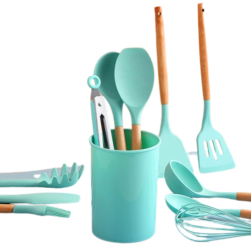 Silicone Spoon Set, Cooking and Serving