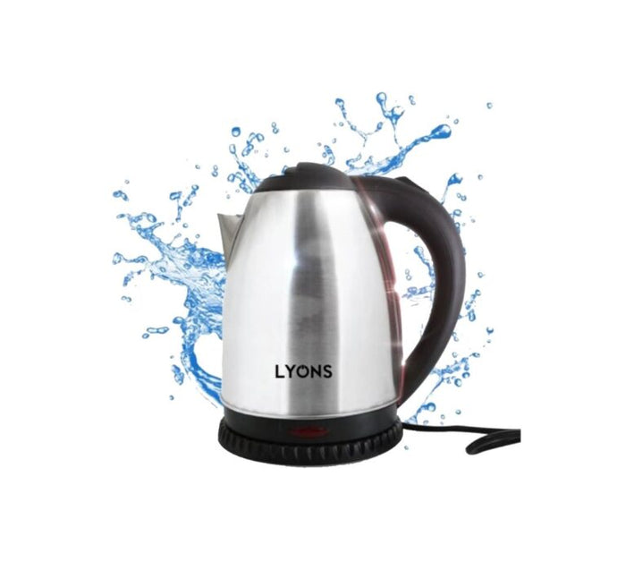 Lyons Stainless Steel Electric Kettle 1.8L