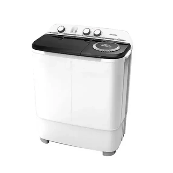 Hisense Washing Machine 6kg Manual, Twin Tub, Rust Proof, Plastic Body, Low Noise, White WSXL601