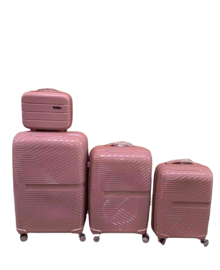 PP Luggage Set with Trolleys 4pcs